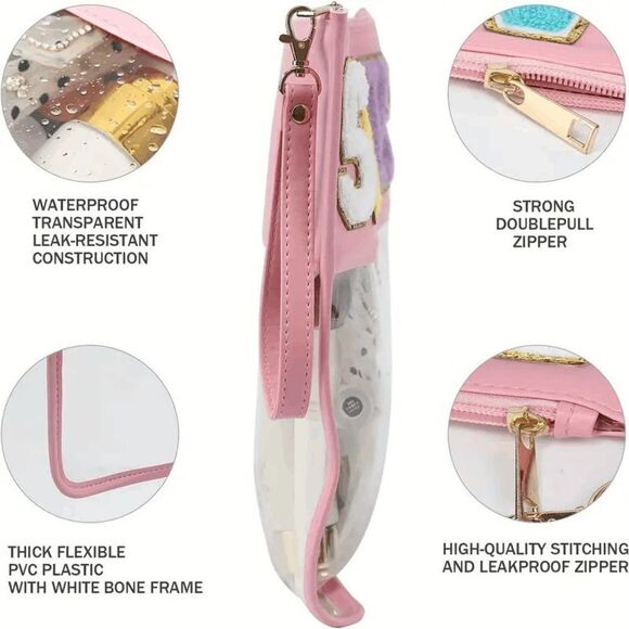 Stoney Clover Style Waterproof PVC Pink Snacks Bag - Picture 3 of 5